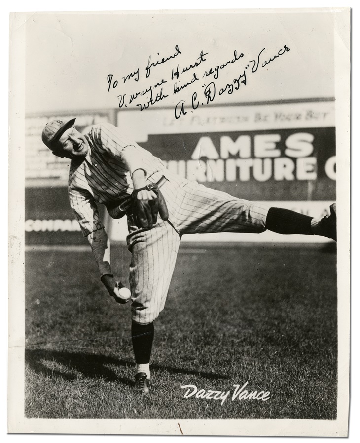 - Dazzy Vance Signed Photograph