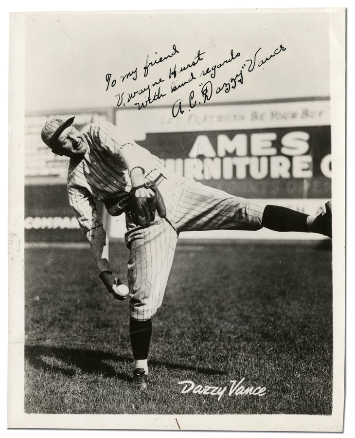 Dazzy Vance Signed Photograph