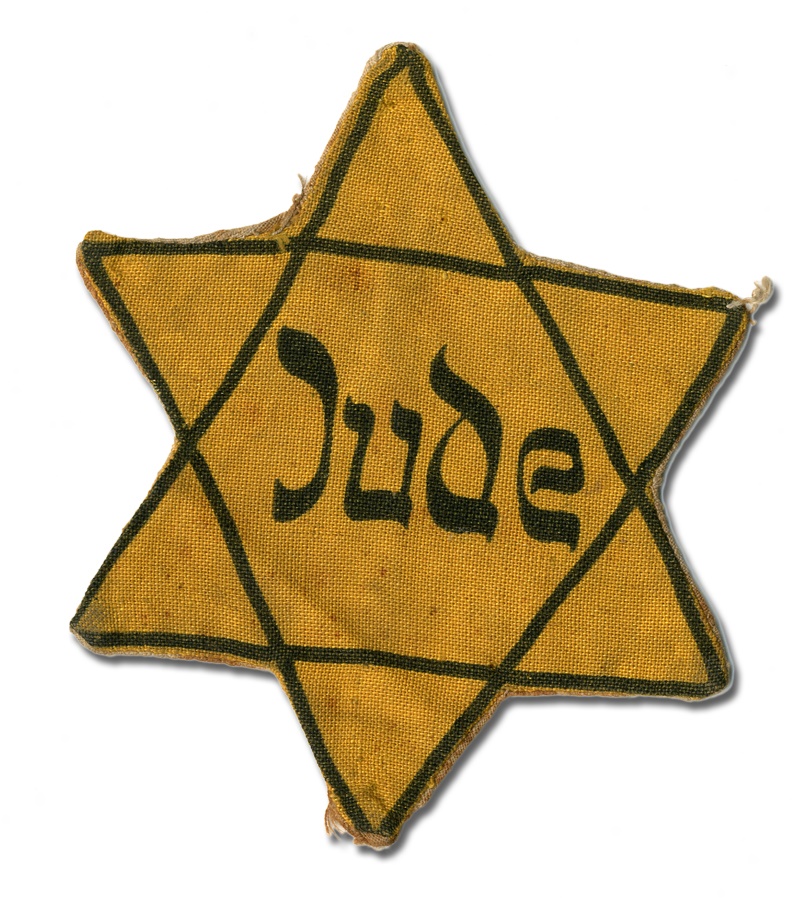 - Star of David “Jude” Patch Worn at Therezin Concentration Camp