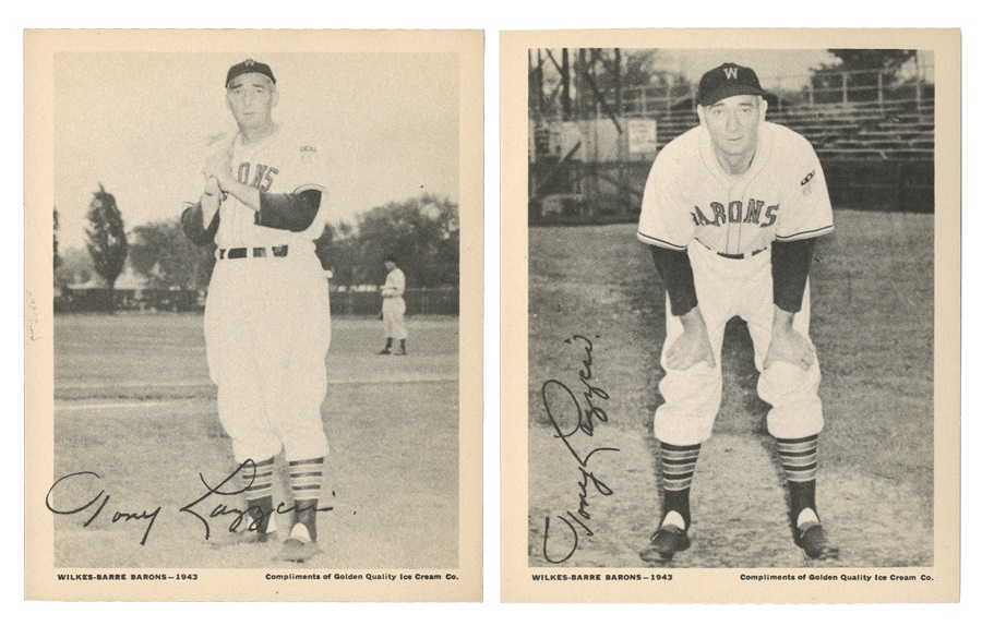 Sports and Non Sports Cards - 1943 Wilkes Barre Barons Set