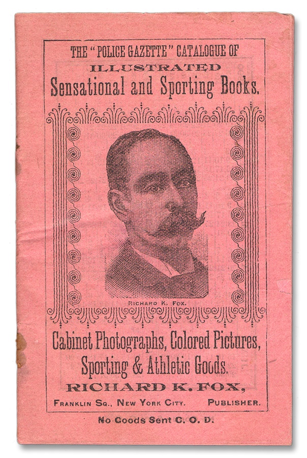 - 1890 Police Gazette Premium Catalog Book