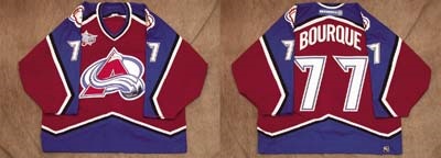 Hockey Sweaters - 2000-01 Ray Bourque Colorado Avalanche Worn Jersey