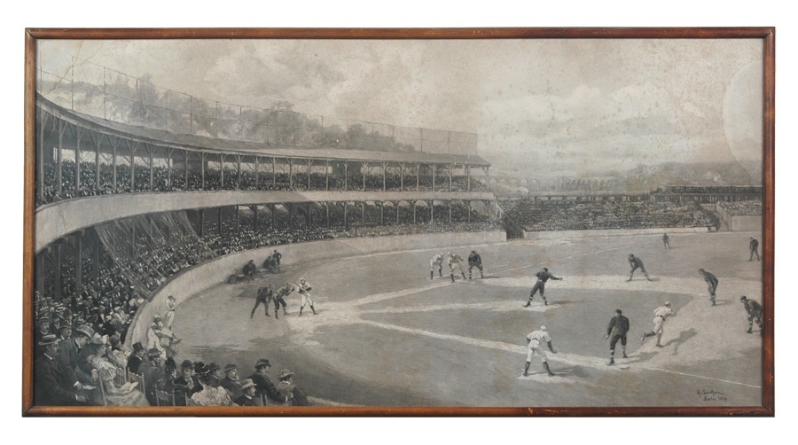 The Harry M. Stevens Collection - 1894 Temple Cup Print That Hung in the Polo Grounds