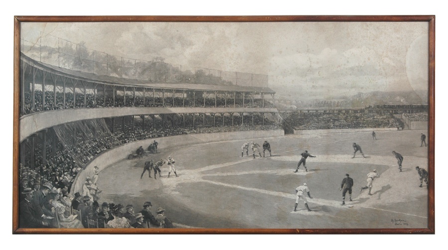 1894 Temple Cup Print That Hung in the Polo Grounds