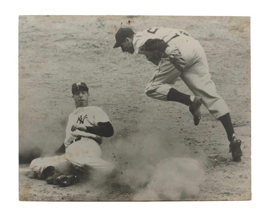 Photographs That Hung in Yankee Stadium of Joe DiMaggio, Yogi Berra, and Don Larsen’s Perfect Game