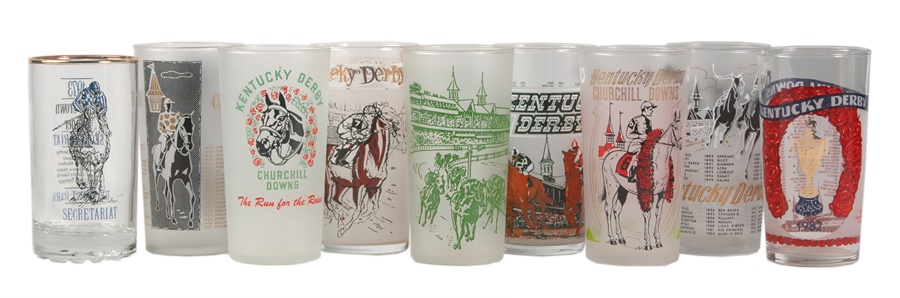 - Collection of Kentucky Derby Glasses from Harry M. Stevens (42)