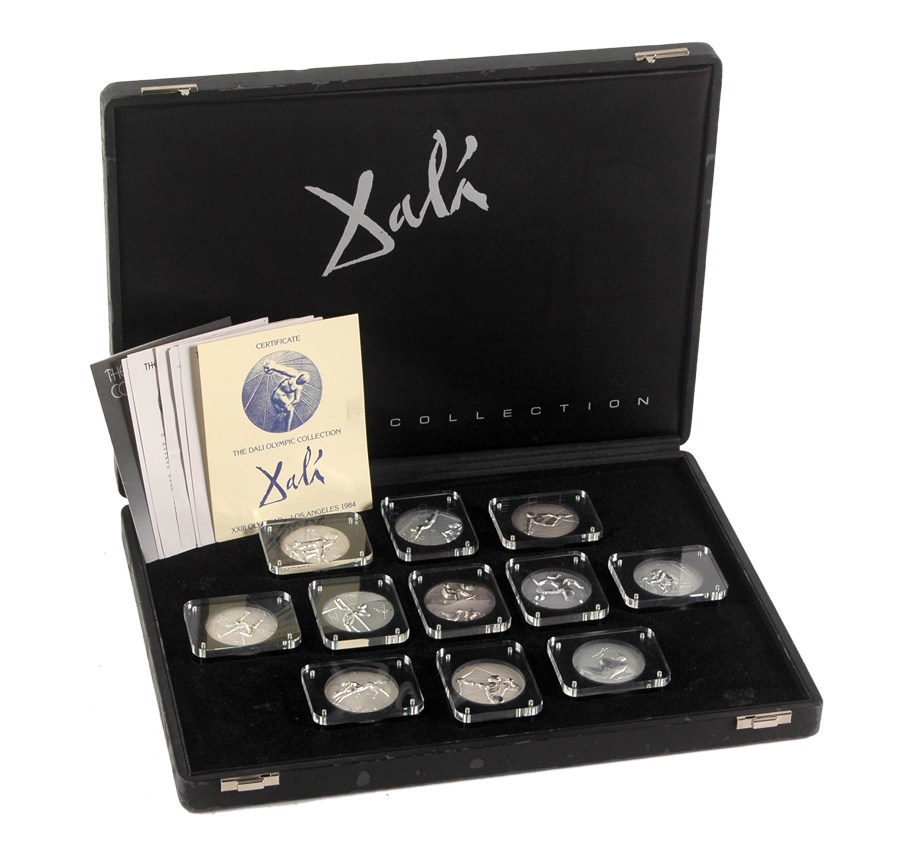 The Gold & Silver Collection - Salvador Dali 1984 Olympic .999 Fine Silver Coin Set (11)