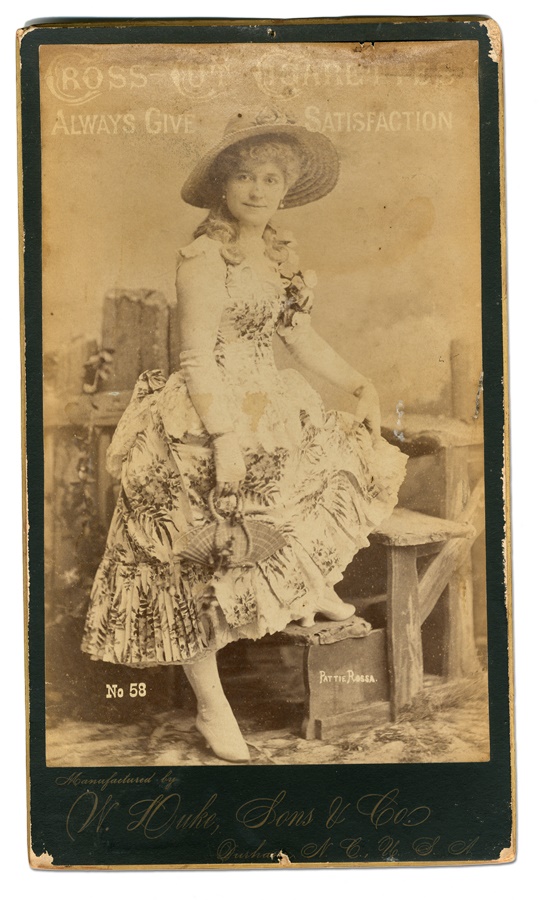 - Oversized Duke & Son Tobacco Card Cabinet Photographs of Actresses including Lillian Russell (4)