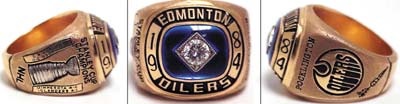 Hockey Rings and Awards - Peter Pocklington's 1984 Edmonton Oilers Stanley Cup Ring