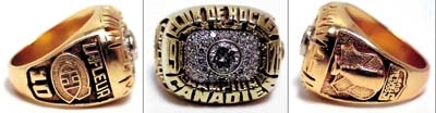 Hockey Rings and Awards - Guy Lafleur's 1976 Montreal Canadiens Stanley Cup Championship Ring