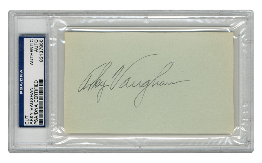 - Arky Vaughan Signature