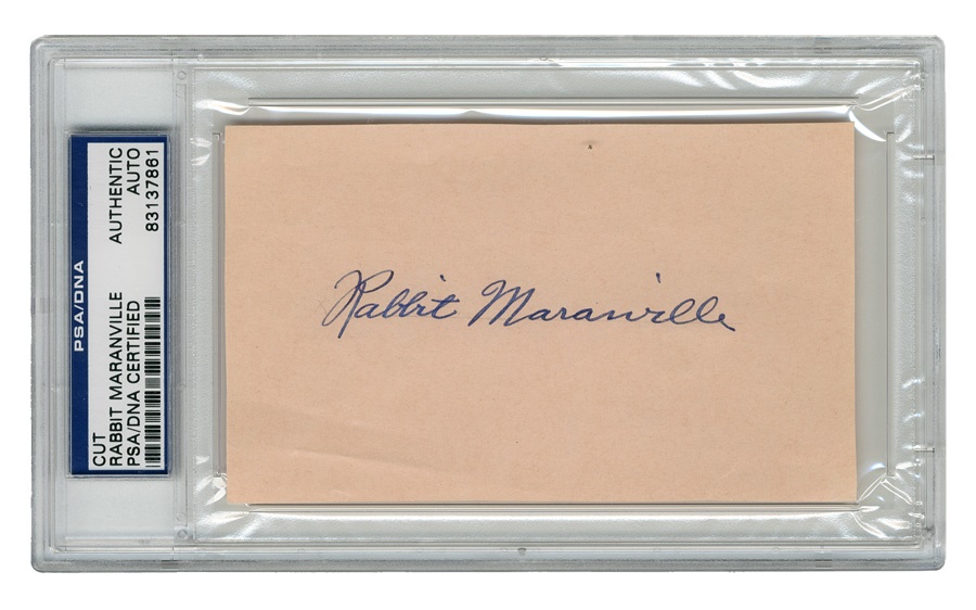 The John Leptich Collection - Rabbit Maranville Signature