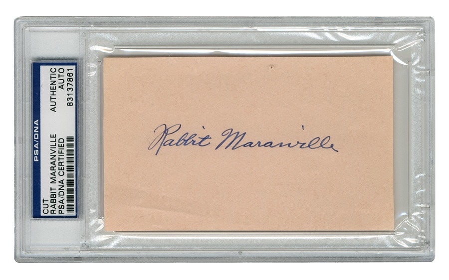 Rabbit Maranville Signature