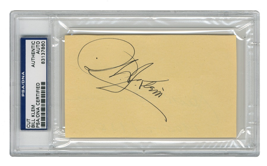 The John Leptich Collection - Bill Klem Signature
