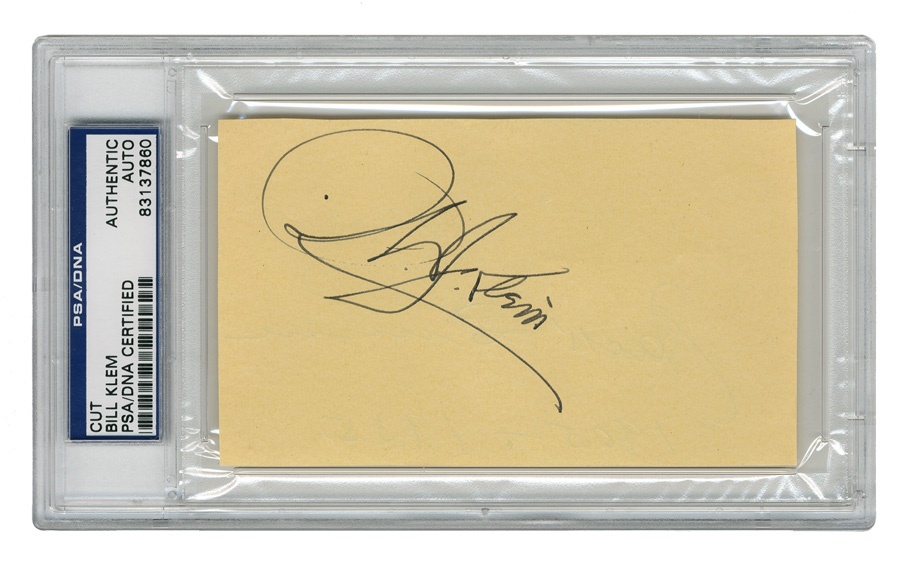 Bill Klem Signature