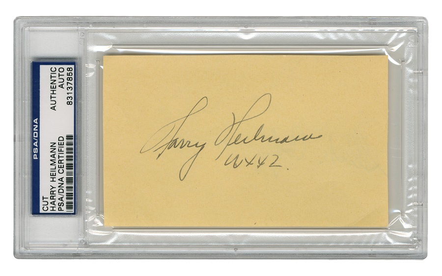 - Harry Heilmann Signature