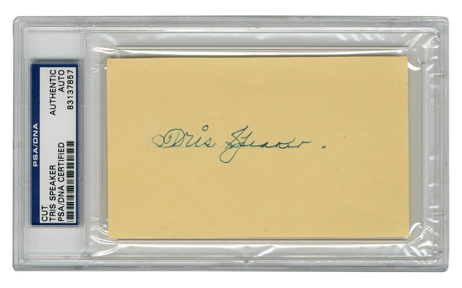 The John Leptich Collection - Tris Speaker Signature