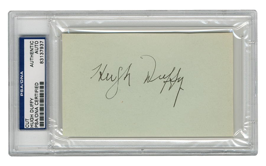 The John Leptich Collection - Hugh Duffy Signature
