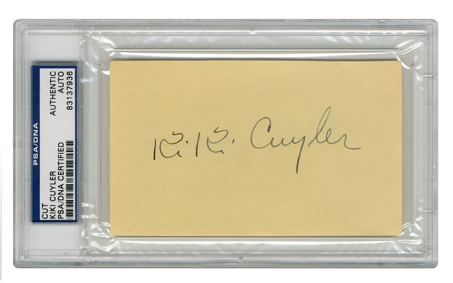 Kiki Cuyler Signature