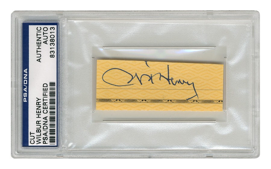 The John Leptich Collection - Wilbur "Fats" Henry Signature