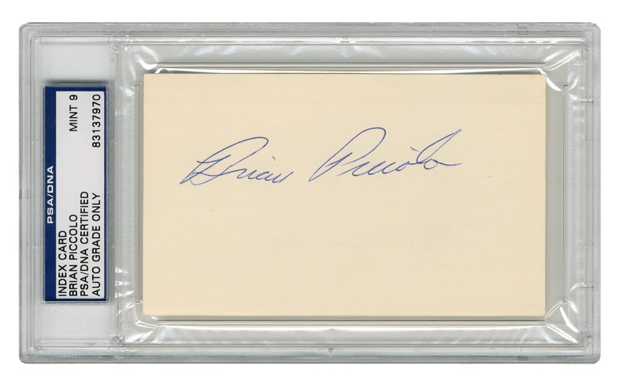 - Brian Piccolo Signature (PSA 9 MINT)