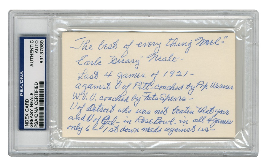 The John Leptich Collection - Earl "Greasy" Neal Signature