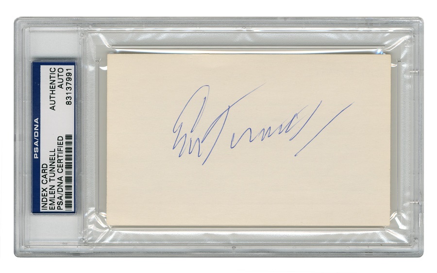 The John Leptich Collection - Emlen Tunnell Signature