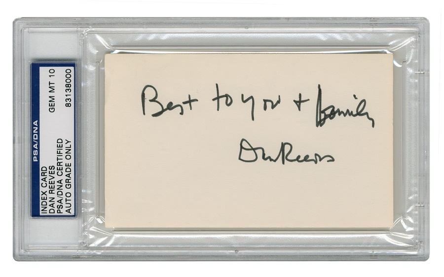 The John Leptich Collection - Dan Reeves Signature (PSA GEM MT 10)