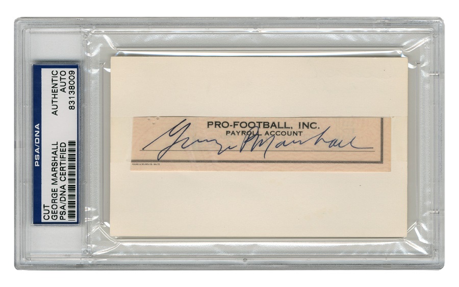 The John Leptich Collection - George Preston Marshall Signature