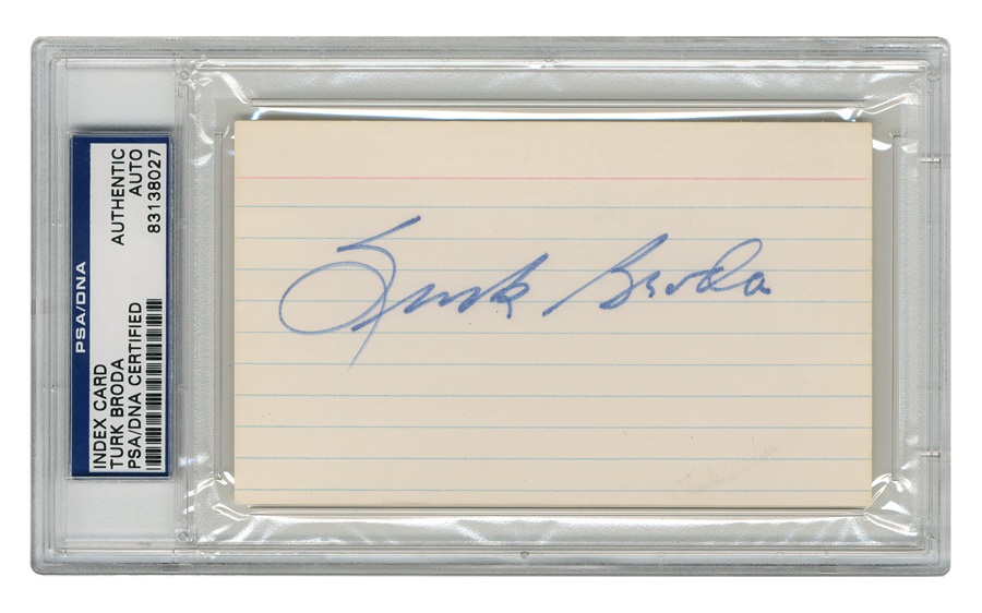 The John Leptich Collection - Turk Broda Signature