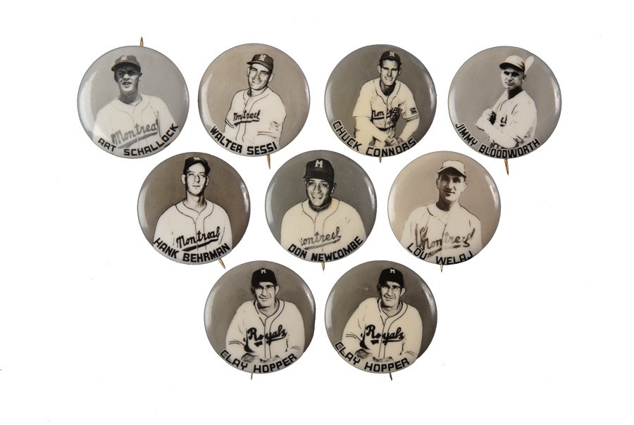 - Very Rare 1948 Montreal Royals Pins with Chuck Connors (9)