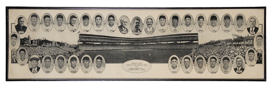 Baseball Memorabilia - 1929 Chicago Cubs Panorama