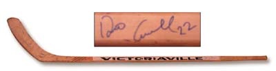 - 1980's Dino Ciccarelli Game Used Autographed Stick