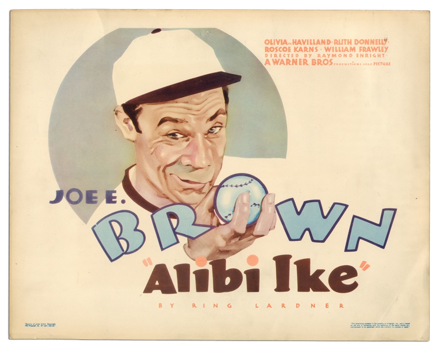 Baseball Memorabilia - 1935 Alibi Ike Tilte Card