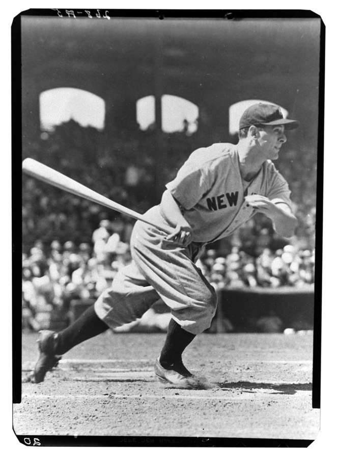 Baseball - Late 1930s Lou Gehrig Original Negative by George Burke