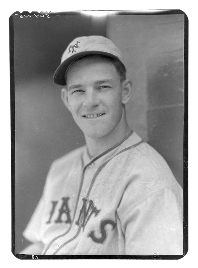 Baseball - 1930s Mel Ott Original Negative by George Burke