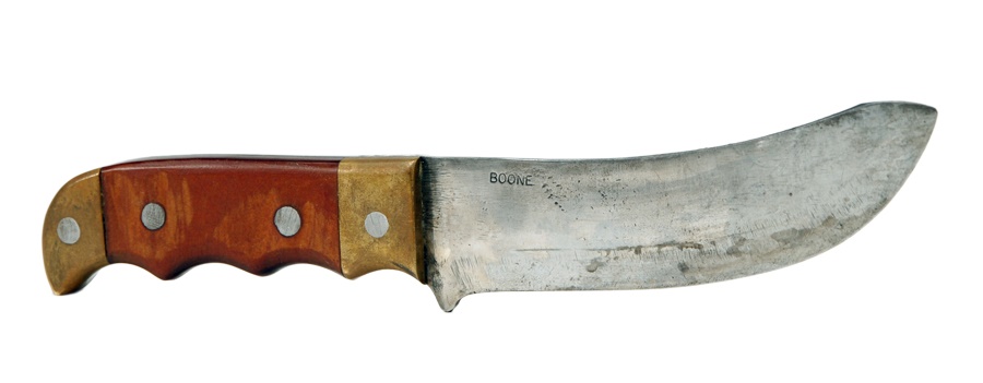 - Last Knife Made by Daniel Boone Descendant D. Boone with 1978 Documentation