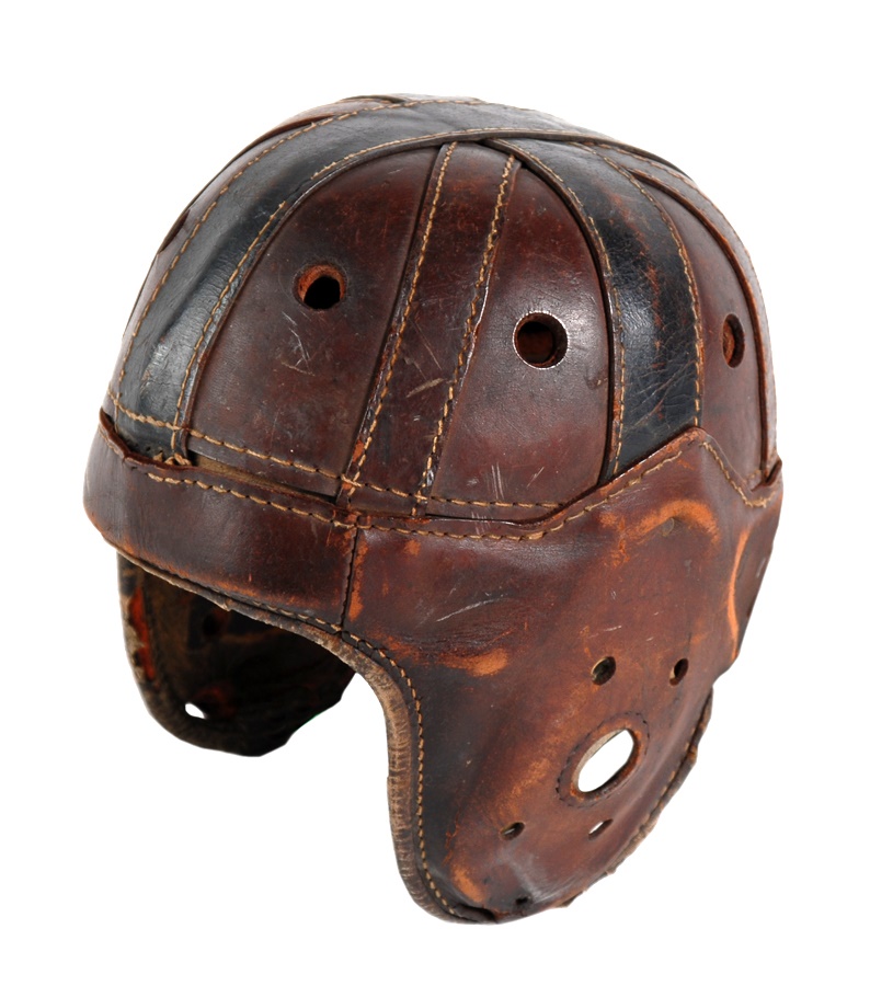 - 1940's Lloyd McDermott Game Worn Helmet