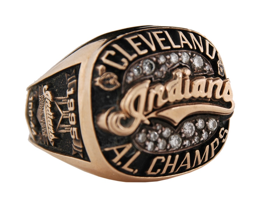 Sports Rings And Awards - 1995 Bill Werle Cleveland Indians American League Championship Ring
