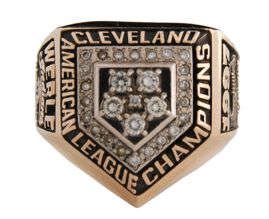 1997 Bill Werle Cleveland Indians American League Championship Ring