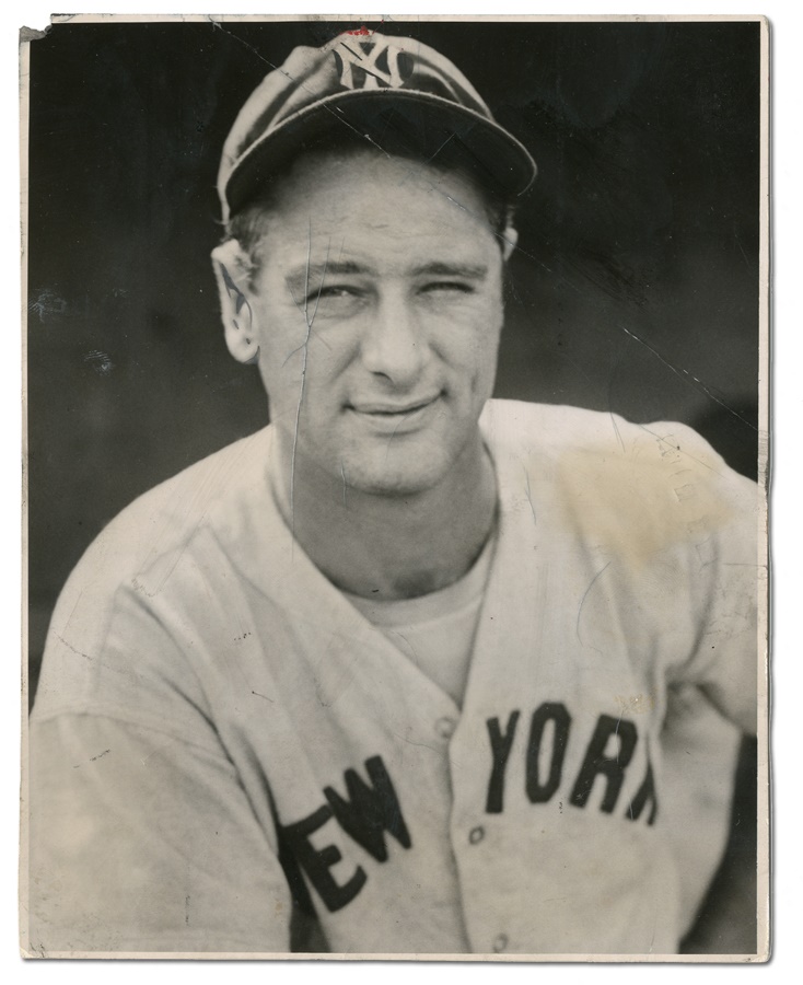Baseball - Lou Gehrig Portrait Photograph