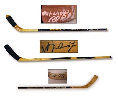 - Superstar Defencemen Game Used Stick Collection (3)