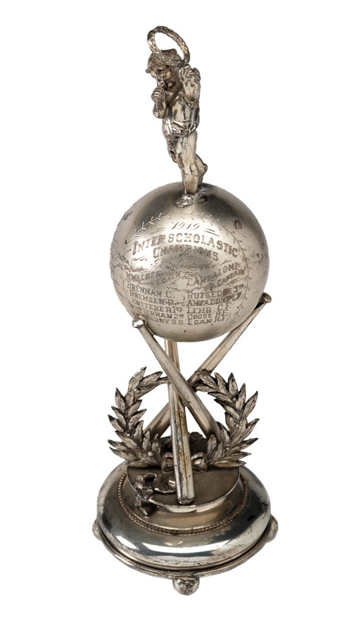 Baseball Memorabilia - Spectacular 1880s Baseball Trophy by Simpson, Hall, Miller & Company