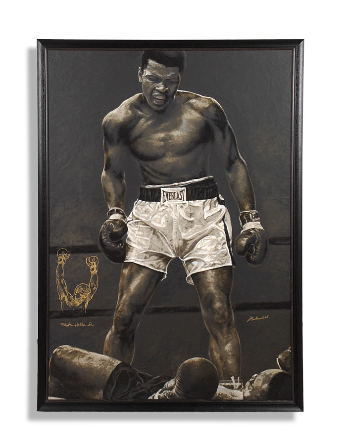 - Muhammad Ali Signed Giclee by Stephen Holland