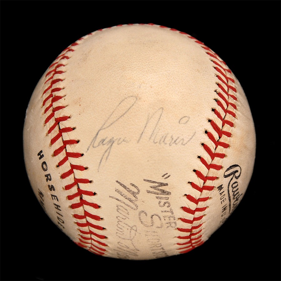 - Roger Maris Vintage Single Signed Baseball