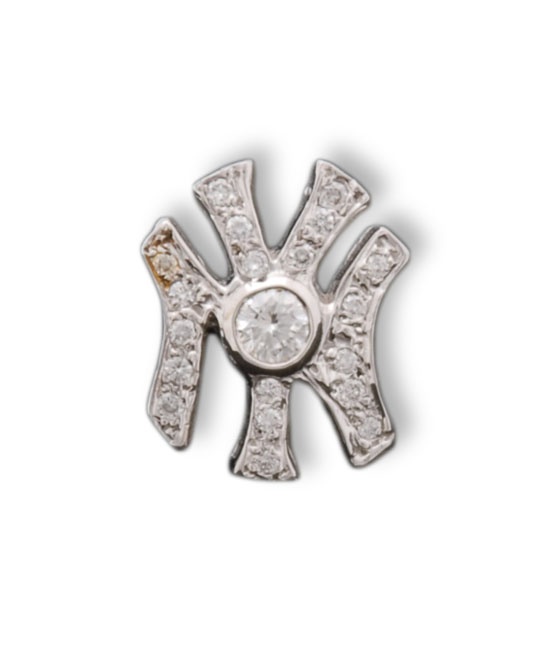 New York Yankees Presentational Tie Tack with Diamonds