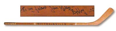 - Early 1970's Bobby Orr Game Used and Autographed Victoriaville Stick