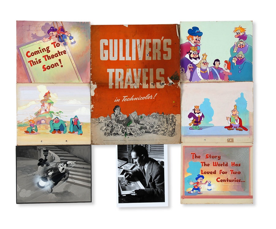 Rock And Pop Culture - 1939 Gulliver’s Travels Original Paintings (6)