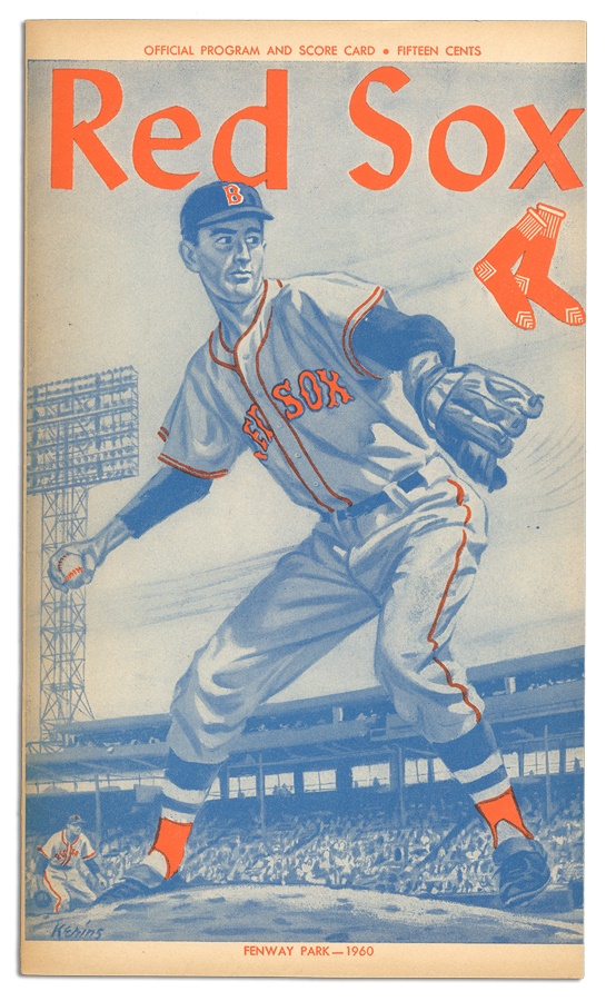 Boston Sports - 1960 Ted Williams Last Game and Last Home Program