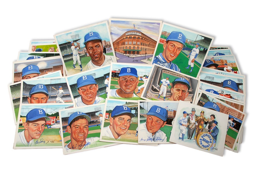 The Sal LaRocca Collection - Original Brooklyn Dodgers Artworks by Susan Rini McGoff (72)